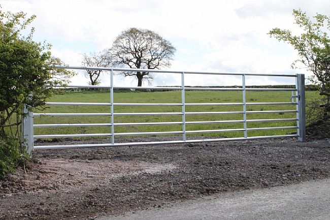 Seven Bar Metal Field Gates and Posts