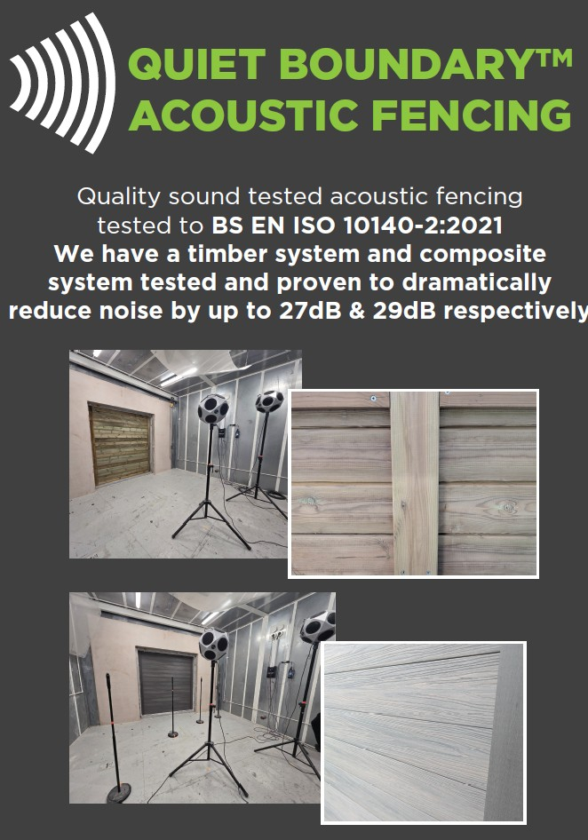 Acoustic fencing now tested and in stock!